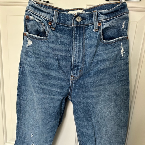 abercrombie and fitch 90s straight ultra high rise jeans - Picture 2 of 5